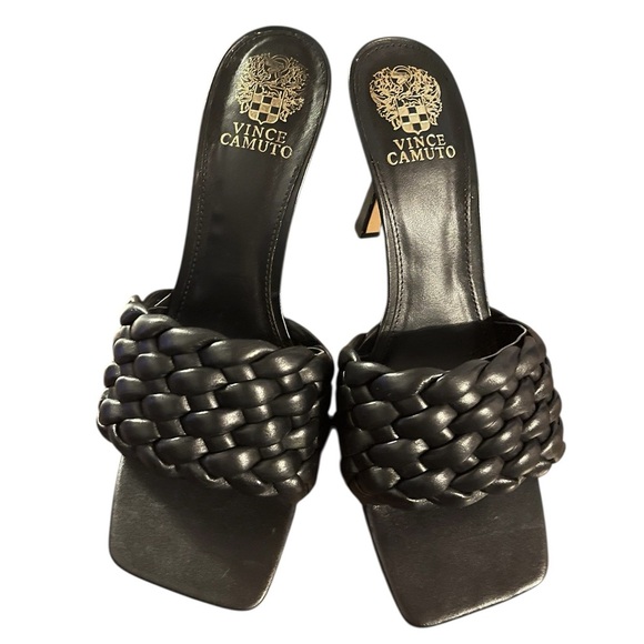 Vince Camuto Shoes - Black Leather quilted Heels by Vince Camuto-NWOT Size 9.5